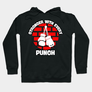 Stronger with every punch, dark Hoodie